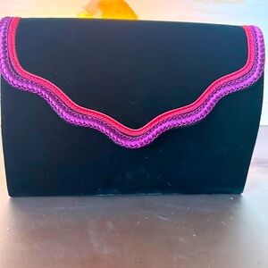 YSL velvet clutch rare EUC